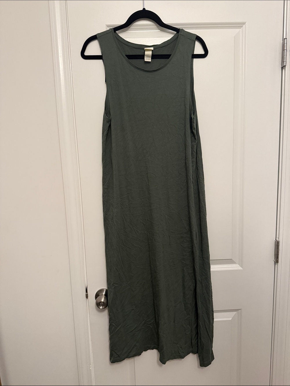 H&M Olive Green Sleeveless Maxi Dress